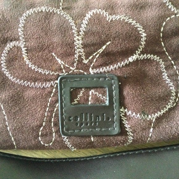 Vintage Suede Cellini Shoulder Bag - Picture 2 of 4
